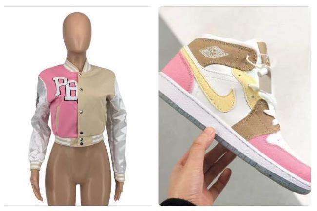 1 Set Fashion Shoes & Jacket Coat Free Shipping