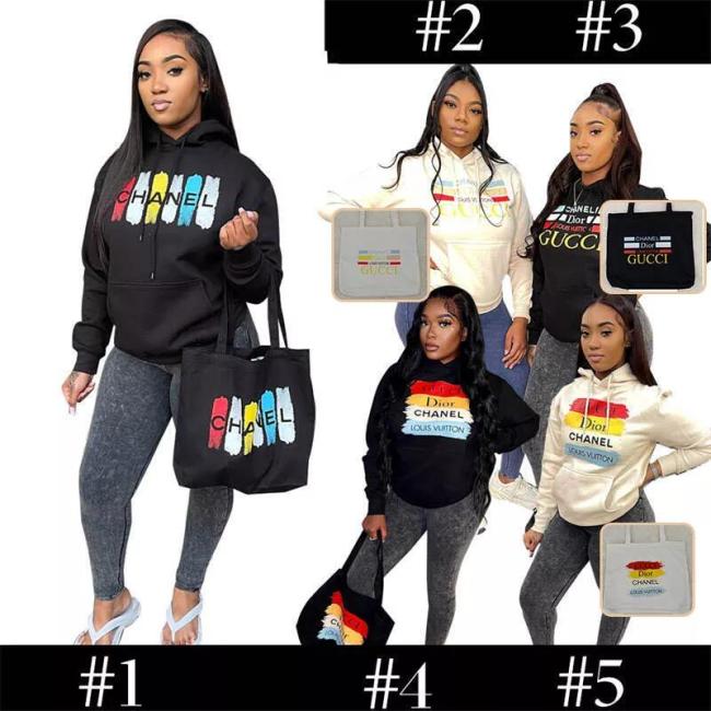 1 Set Fashion Hoodies & Bag