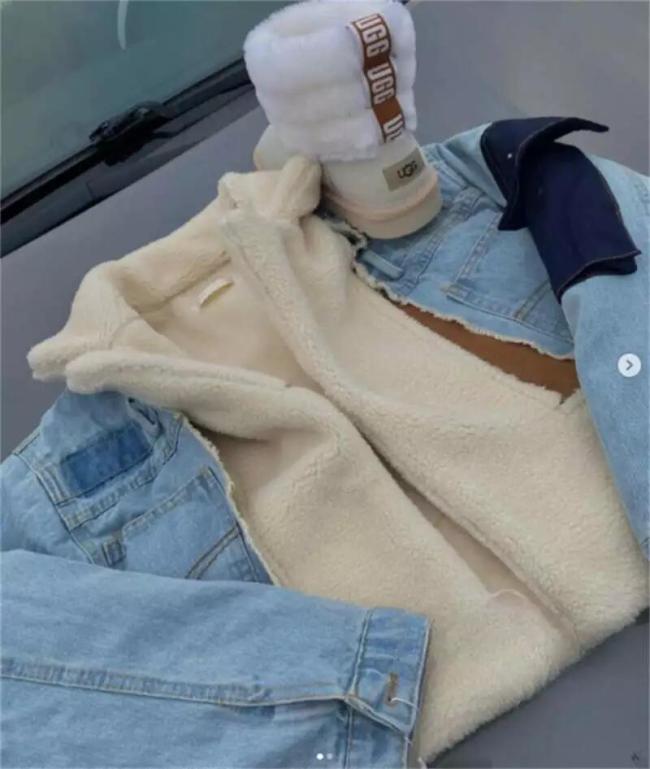 1 Set Fashion Coat & Snow Boots with Box Free Shipping #UG