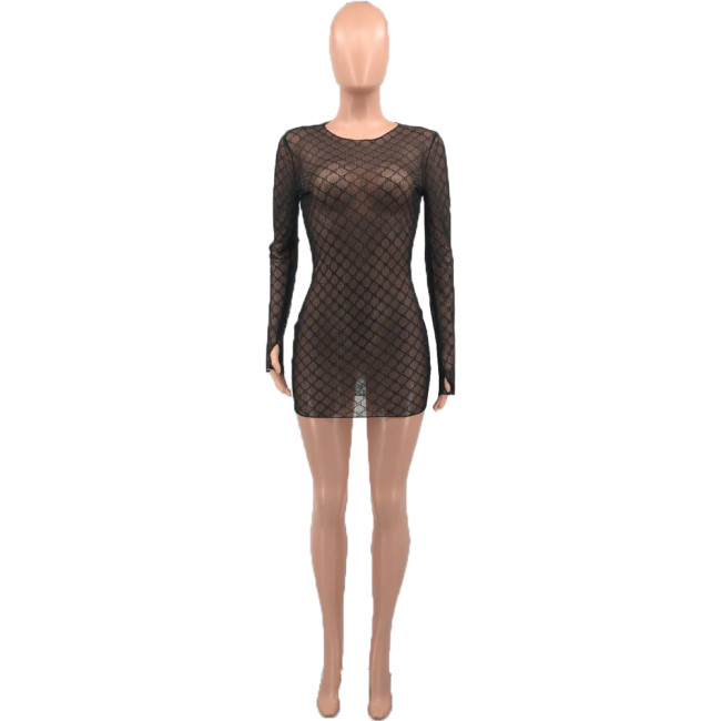 Women Lace Mesh Dress #GUI