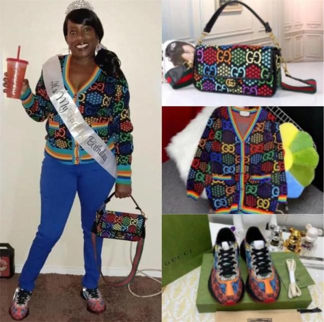 1 Set Top Quality Fashion Shoes & Bag & Sweater Set  Free Shipping #GUI