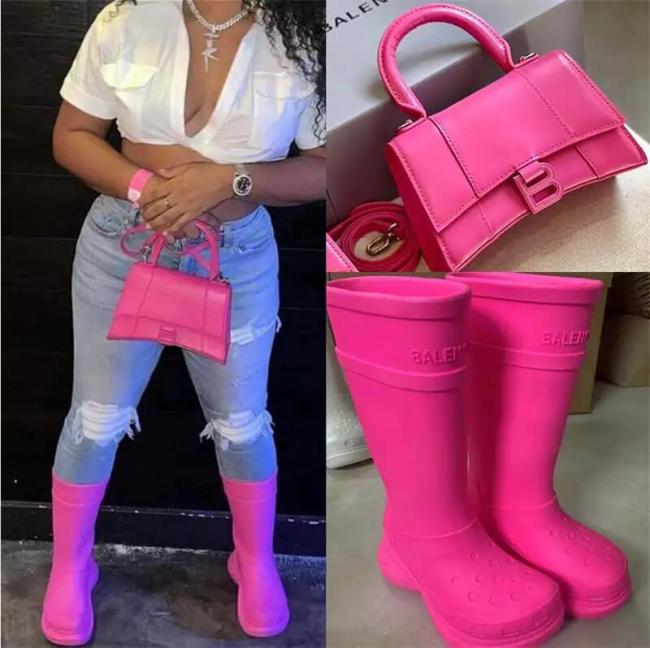 1 Set Wholesale Fashion Tote Bag & Boot Set Free Shipping #BAL