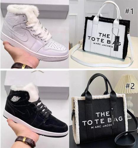 1 Set Women Fashion Sport Shoes & Tote Bag #NIK