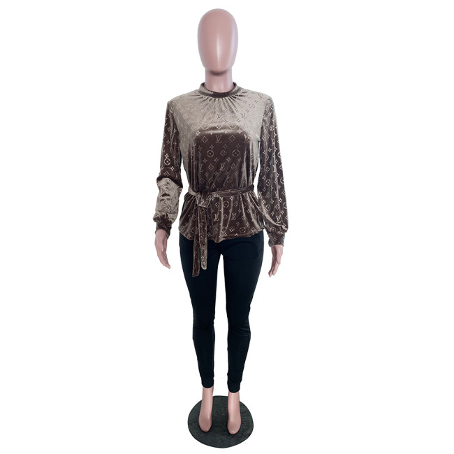 Women Fashion Velvet Shirt #LOV