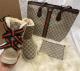 1 Set Fashion Snow Boots & Tote Bag Free Shipping #UG #GUI
