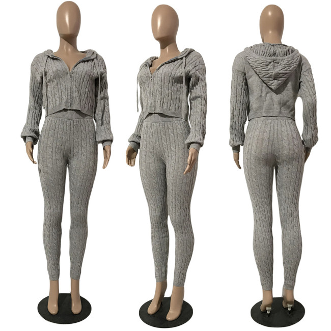 Women Sweater 2 Pcs Set #NOO