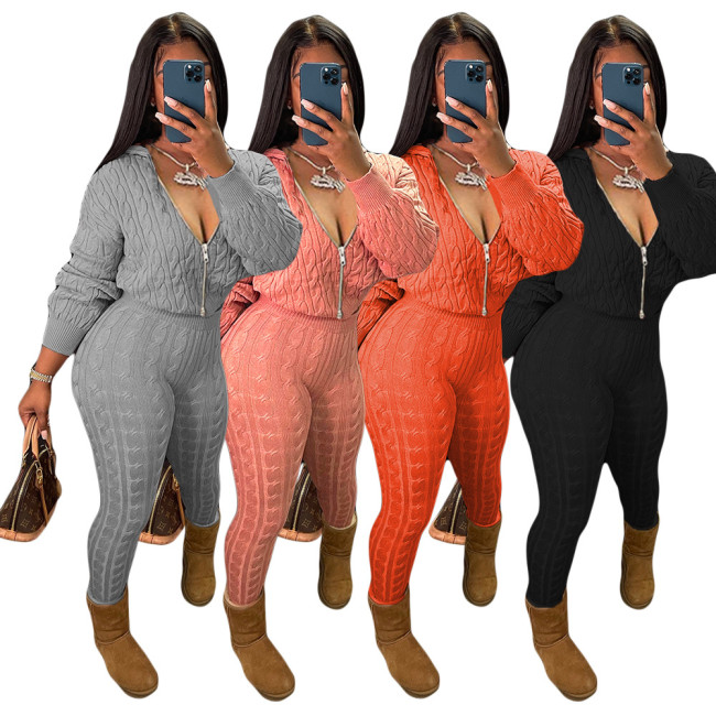 Women Sweater 2 Pcs Set #NOO