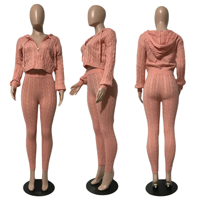 Women Sweater 2 Pcs Set #NOO