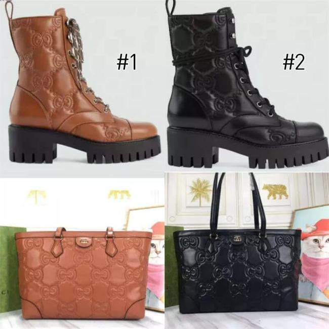 1 Set Top Quality Fashion Boots & Bag #GUI