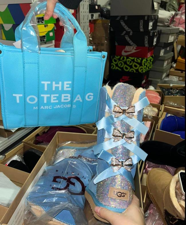 Women Winter Boots with Bag Set Free Shipping #UG