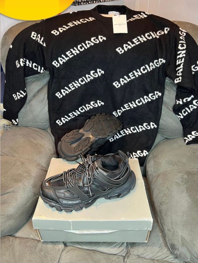 Fashion Sweater with Shoes Set  #BAL