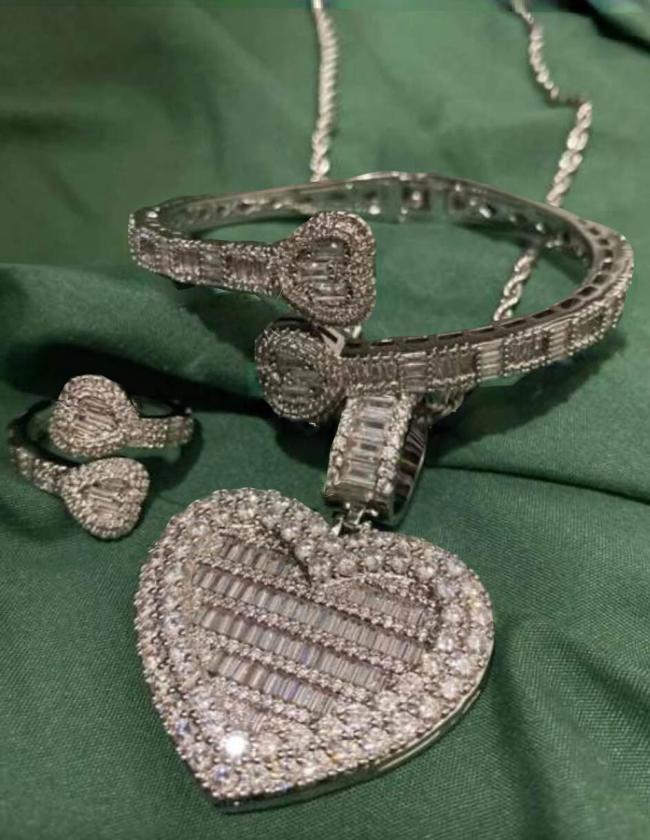 Heart Jewery Set (can put pic inside) 