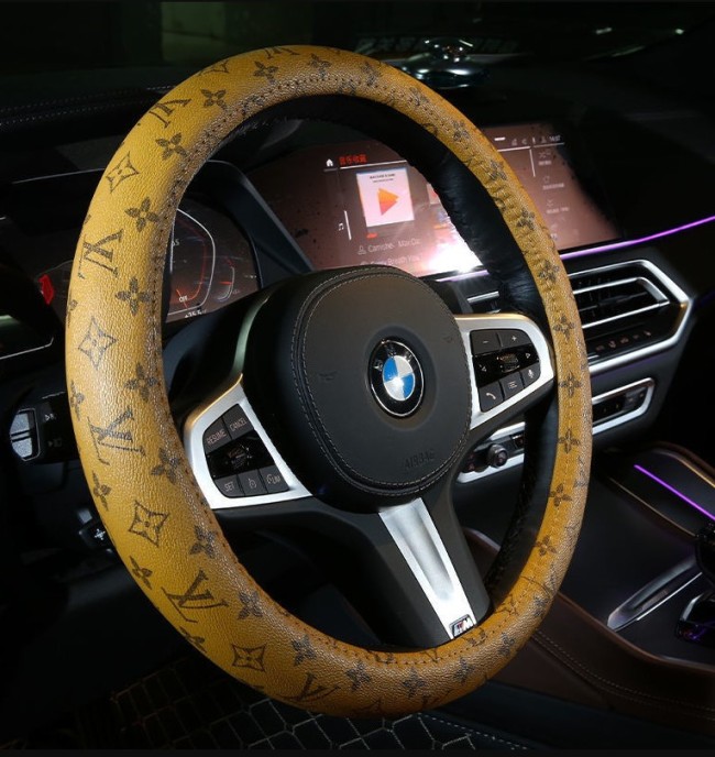 Wholesale 2 pcs Fashion Steering Wheel Cover Free Shipping