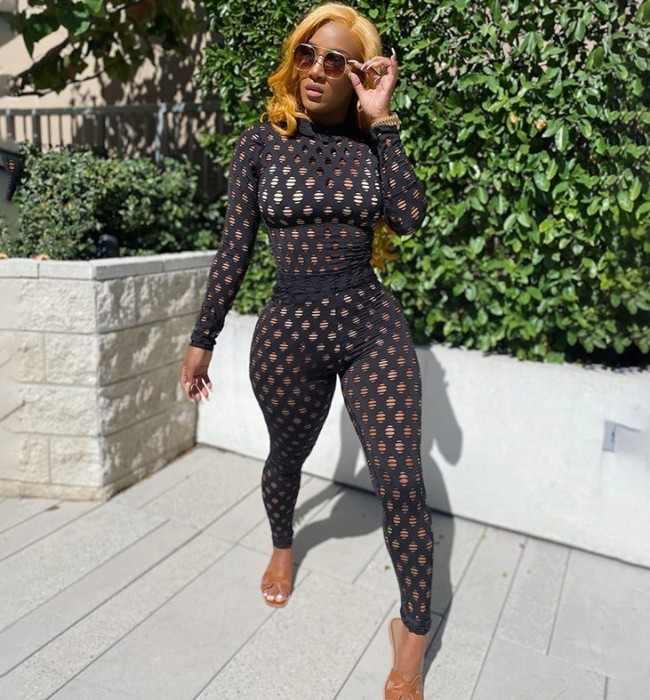 Women Fashion Hollow Out 2 pcs Sets #NO