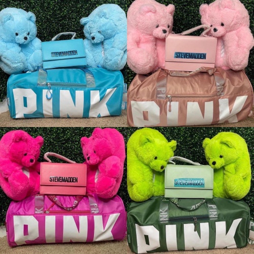 Teddy Bear Shoes with Bag Set Free Shipping #NO