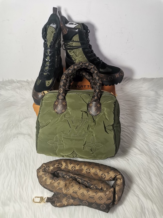 1 Set Top Quality Fashion Boot & Bag Set #LOV
