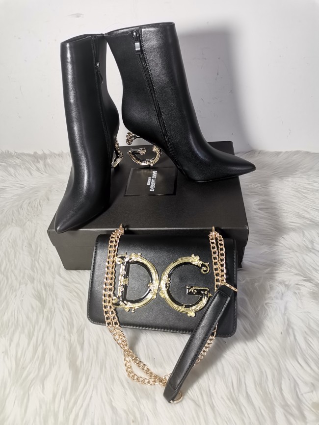 WHolesale Boots and Bag Set #DG