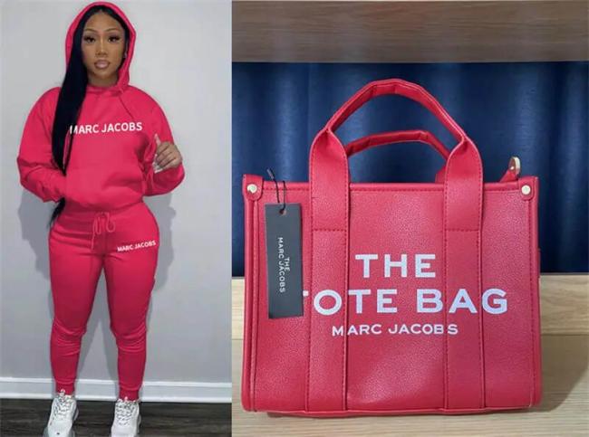 1 set fashion tote bag& suit (size:s-2xl) #MJ