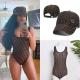 1 set top quality swimsuit & hat #FEI