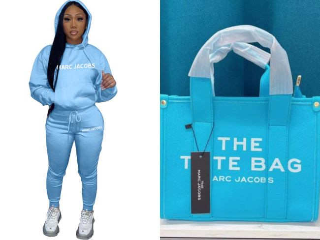 1 set fashion tote bag& suit (size:s-2xl) #MJ