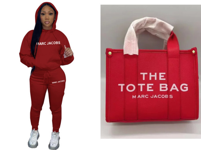1 set fashion tote bag& suit (size:s-2xl) #MJ