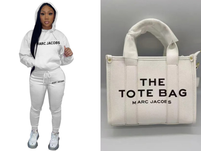 1 set fashion tote bag& suit (size:s-2xl) #MJ