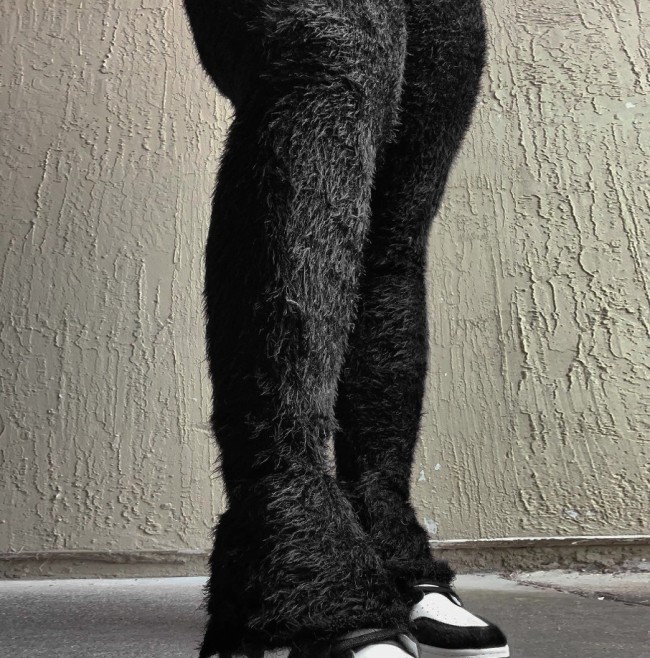 Fuzzy Stacked Joggers Size S-2XL #NOO
