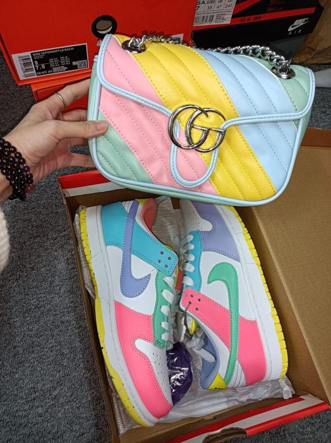 Women Fashion Shoes with Bag Set #NIK