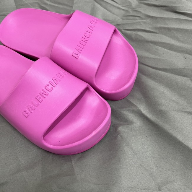 Women Fashion Thick Slides with Box #BAL