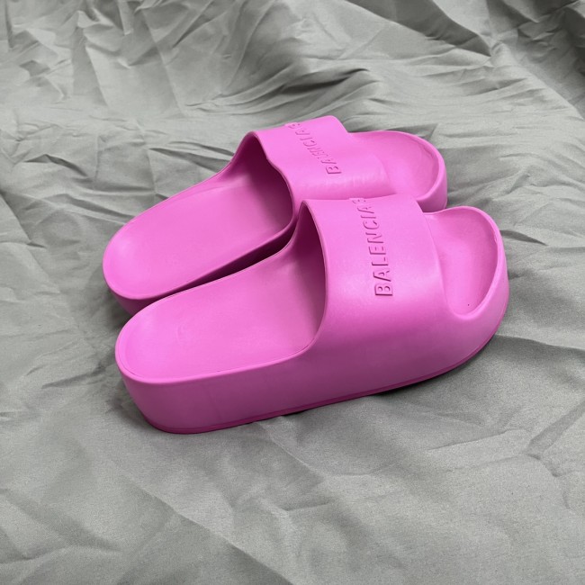 Women Fashion Thick Slides with Box #BAL