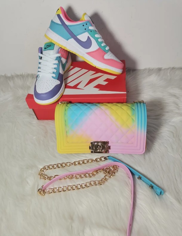 Women Fashion Shoes with Bag Set #NIK