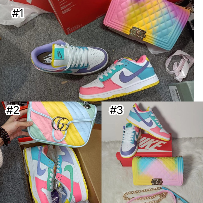Women Fashion Shoes with Bag Set #NIK