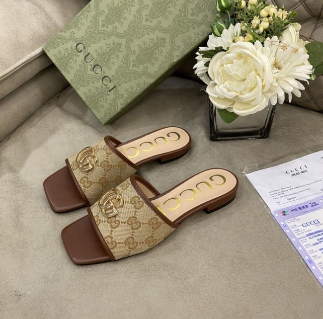 Women Fashion Slides with Box  #GUI