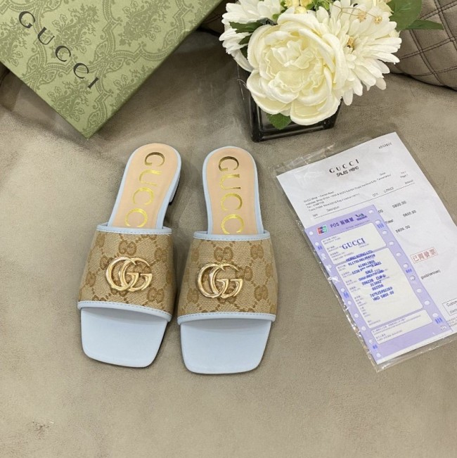 Women Fashion Slides with Box  #GUI