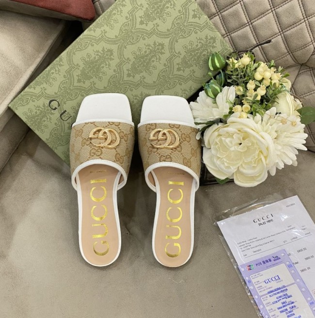 Women Fashion Slides with Box  #GUI