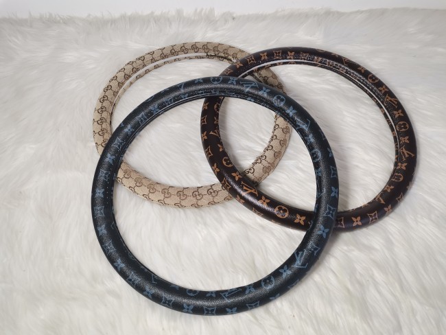 Wholesale 2 pcs Fashion Steering Wheel Cover Free Shipping