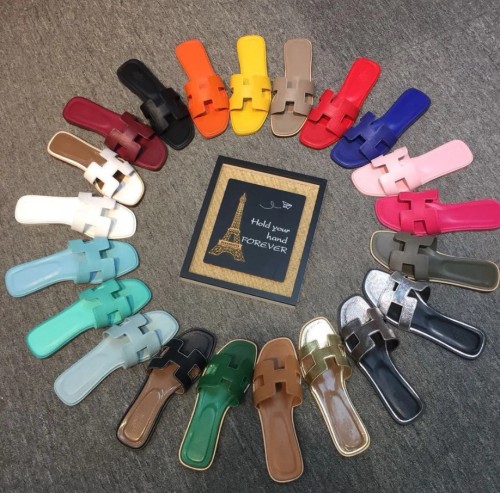 Women Hermes Slides with Box