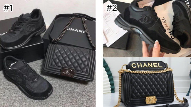 Women Fashion Bag with Sneaker Set #CHN