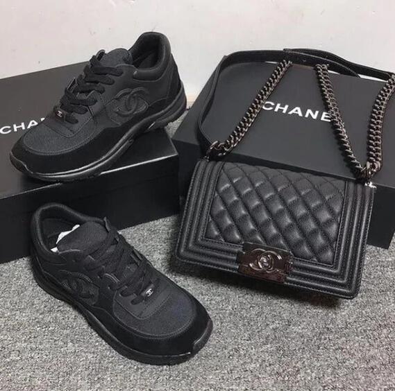 Women Fashion Bag with Sneaker Set #CHN