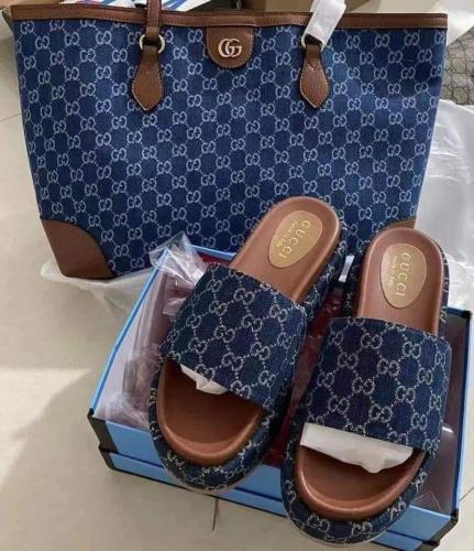 1 Set Fashion Slipper & Bag Free Shipping #GUI