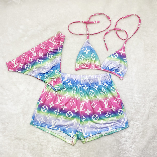  Women 3 pcs Swimsuit Set #CHN #LOV