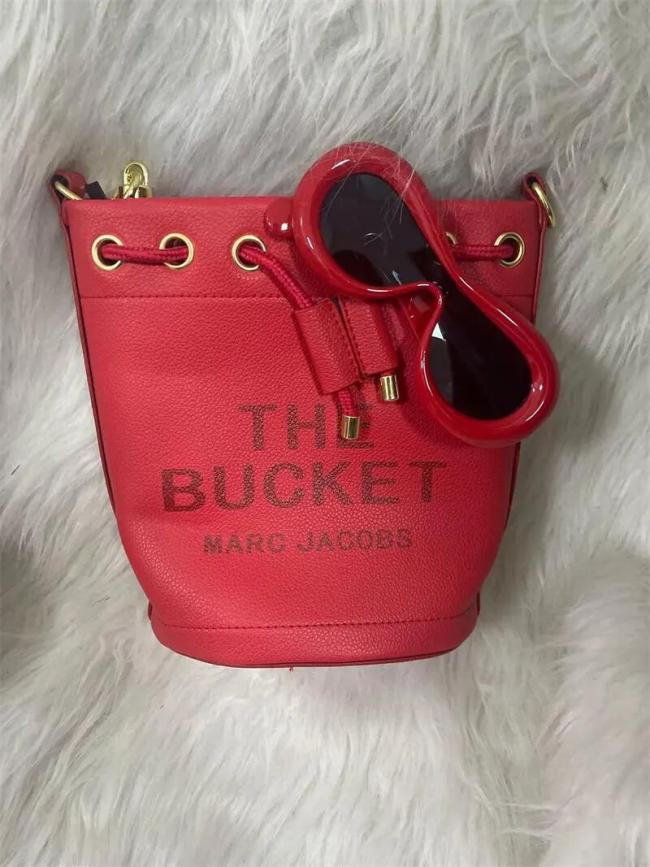 1 Set Wholesale Fashion bucket bag & sunglasses #MJ