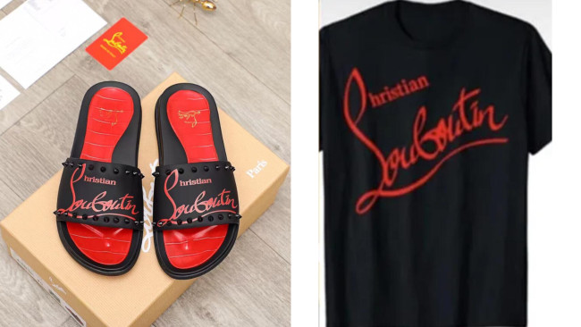 1 Set Top Quality Fashion Slipper & T-Shirt  #CL