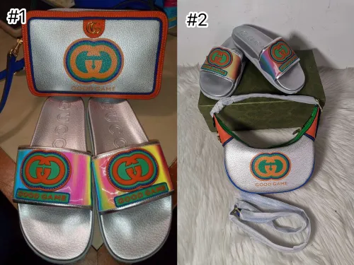 Fashion Slides with Bag Set #GUI