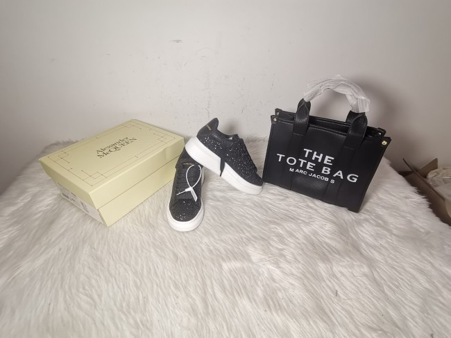 Women Fashion Shoes with Bag Set  #MCQ #MJ