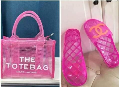 Wholesale Slides with Tote Beach Bag Set #CHN