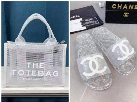 Wholesale Slides with Tote Beach Bag Set #CHN