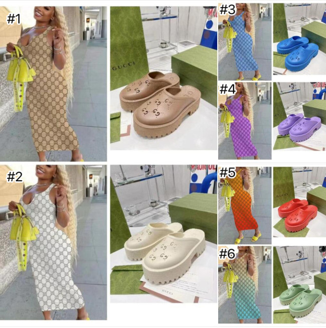 Fashion Dress with Slides Set  #GUI