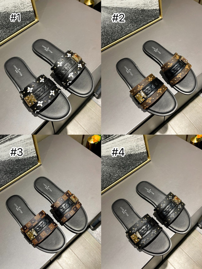 Women Fashion Slides with Box #LOV