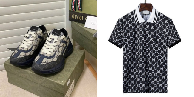 Men's Wholesale Shoes & T-Shirt Free Shipping #GUI